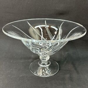 Mikasa 11 3/4" Crystal Pedestal Centerpiece  Serving  Bowl / Fruit Bowl, Vintage